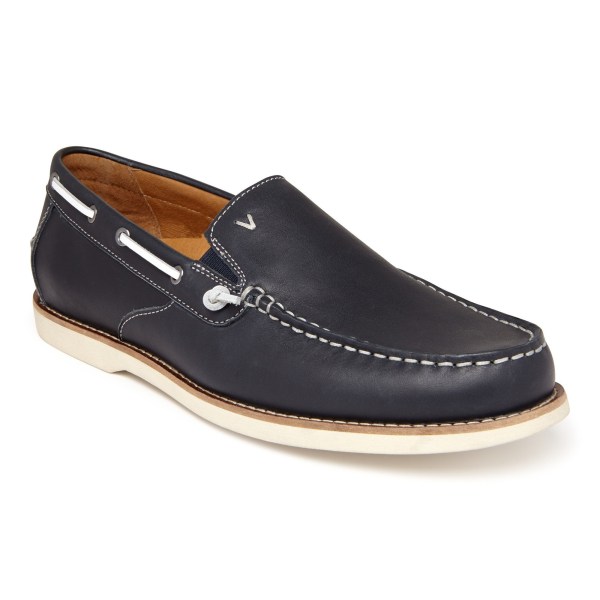 Vionic Casual Shoes Ireland - Greyson Slip on Navy - Mens Shoes On Sale | PQDIE-2954